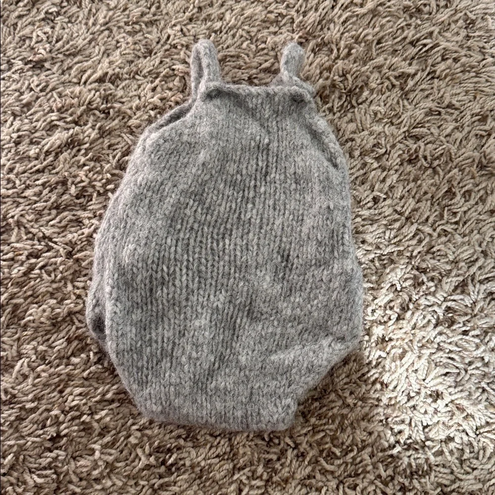 Album di Famiglia Baby Alpaca Knit Romper 0–3M